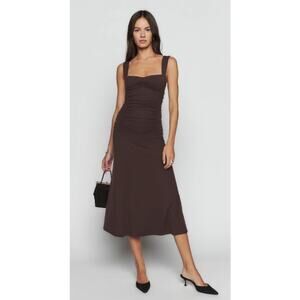 Reformation Suvi Knit Dress in Mole Sz. M